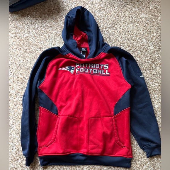 NFL Reebok New England Patriots Hoodie youth XL (14/16) - Picture 1 of 5